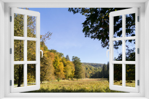 Fototapeta Naklejka Na Ścianę Okno 3D - Großes Goldersbachtal, Schönbuch, im Herbst