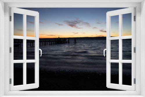 Fototapeta Naklejka Na Ścianę Okno 3D - Ammersee bei Sonnenaufgang