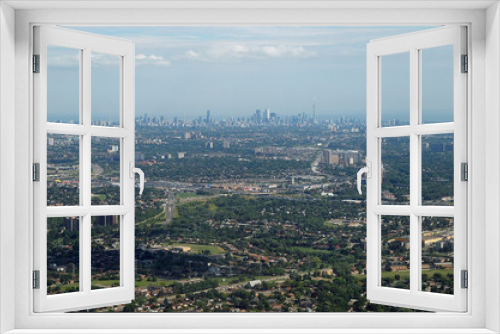 Fototapeta Naklejka Na Ścianę Okno 3D - Blick auf die Skyline von Toronto, Ontario, Kanada