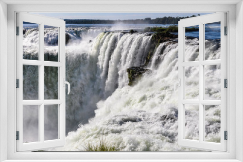 Fototapeta Naklejka Na Ścianę Okno 3D - Devil's Throat, Iguazu Falls, Argentina