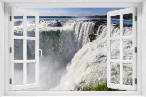 Fototapeta Naklejka Na Ścianę Okno 3D - Devil's Throat, Iguazu Falls, Argentina