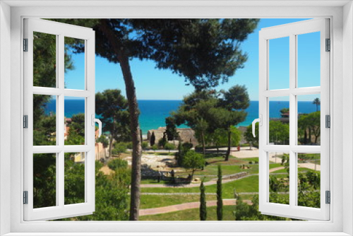Fototapeta Naklejka Na Ścianę Okno 3D - paradise Garden near sea