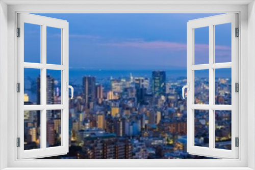 Fototapeta Naklejka Na Ścianę Okno 3D - Panorama view Kobe japan