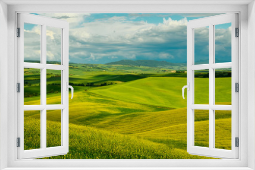 Fototapeta Naklejka Na Ścianę Okno 3D - Tuscany hills