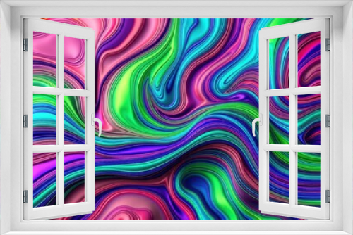 Abstract Swirling Liquid Colors Pattern