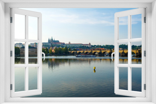 Fototapeta Naklejka Na Ścianę Okno 3D - Prague Panorama