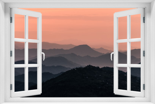 Fototapeta Naklejka Na Ścianę Okno 3D - Sunrise on himalayan range