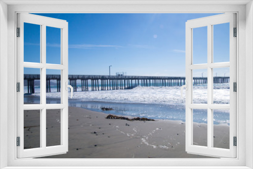 Fototapeta Naklejka Na Ścianę Okno 3D - Pier on California Coast
