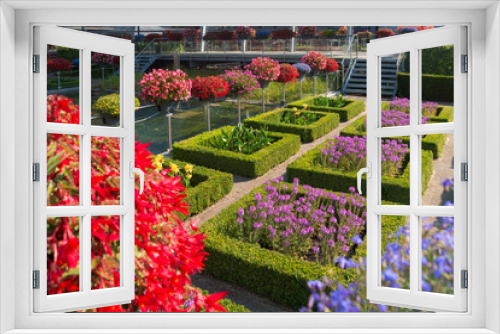 Fototapeta Naklejka Na Ścianę Okno 3D - flower garden