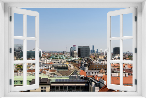 Fototapeta Naklejka Na Ścianę Okno 3D - Aerial View Of Vienna City Skyline