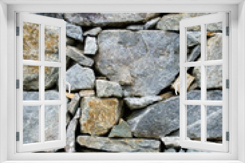 Fototapeta Naklejka Na Ścianę Okno 3D - sfondo pietre verticale