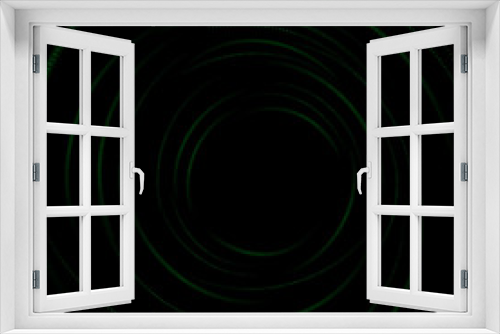 Fototapeta Naklejka Na Ścianę Okno 3D - Vector : Green binary curve and grid on black background