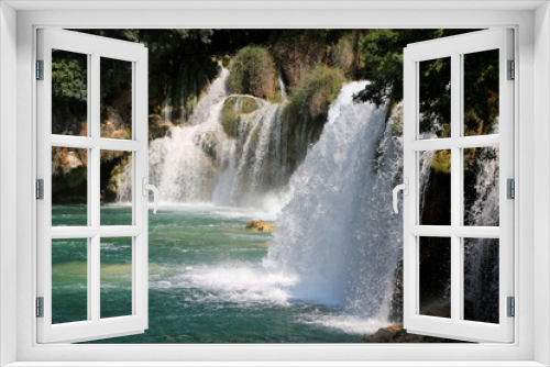 Fototapeta Naklejka Na Ścianę Okno 3D - Wodospad 3