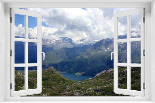 Fototapeta Naklejka Na Ścianę Okno 3D - Alps.