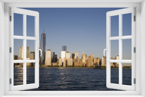 Fototapeta Naklejka Na Ścianę Okno 3D - Skyline von Manhattan mit One World Trade Center, New York City - USA