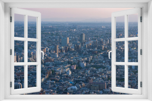 Fototapeta Naklejka Na Ścianę Okno 3D - 眺望　東京