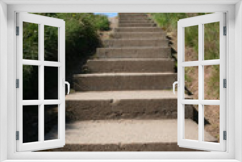 Fototapeta Naklejka Na Ścianę Okno 3D - concrete steps
