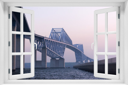 Fototapeta Naklejka Na Ścianę Okno 3D - Tokyo gate bridge