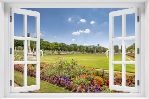 Fototapeta Naklejka Na Ścianę Okno 3D - Luxemburg Gardens (Jardin du Luxembourg) in Paris, France.