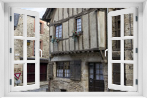 Fototapeta Naklejka Na Ścianę Okno 3D - Medieval Building, Dinan, Brittany France