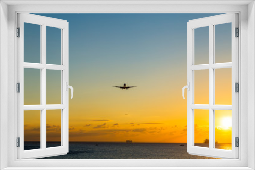Fototapeta Naklejka Na Ścianę Okno 3D - Airplane Glide
