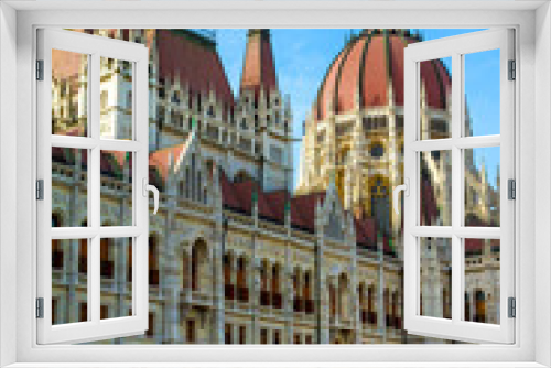 Fototapeta Naklejka Na Ścianę Okno 3D - Parliament of Budapest.