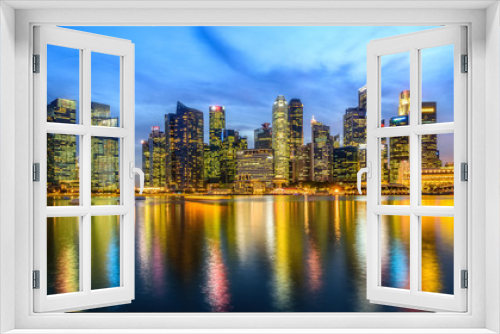 Fototapeta Naklejka Na Ścianę Okno 3D - Singapore city skyline