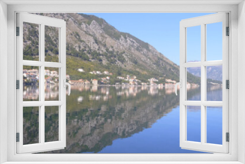 Fototapeta Naklejka Na Ścianę Okno 3D - Landscape with the image of Bay of Kotor, Montenegro