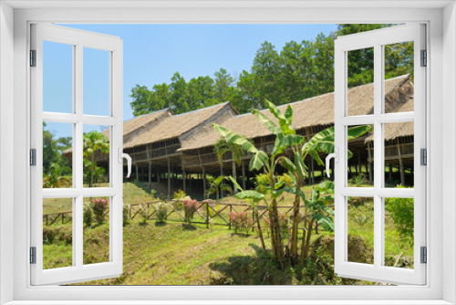 Fototapeta Naklejka Na Ścianę Okno 3D - Longhouse in Borneo