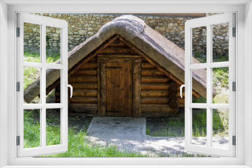 Fototapeta Naklejka Na Ścianę Okno 3D - Wooden shed