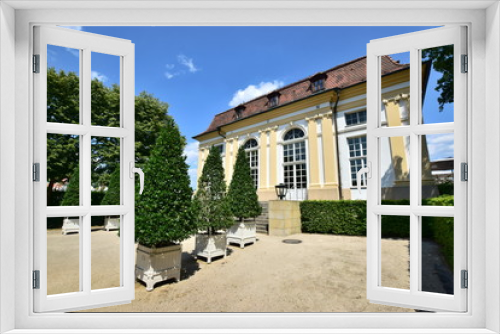 Fototapeta Naklejka Na Ścianę Okno 3D - Historic conservatory (Orangerie) in the town of Ansbach, near Nuremberg, Nürnberg, Germany