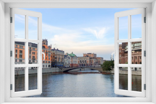 Fototapeta Naklejka Na Ścianę Okno 3D - Stockholm city view