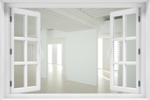 Fototapeta Naklejka Na Ścianę Okno 3D - 3d illustration of empty modern interior