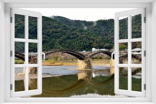 Fototapeta Naklejka Na Ścianę Okno 3D - 錦帯橋
