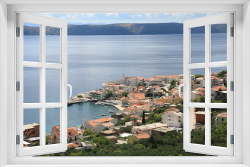 Fototapeta Naklejka Na Ścianę Okno 3D - Igrane Adriatic Sea in the background