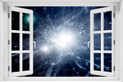 Fototapeta Naklejka Na Ścianę Okno 3D - galaxy in a free space