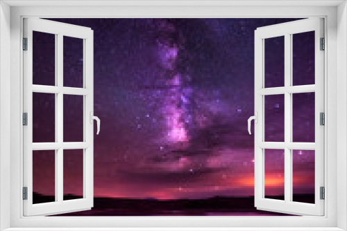Fototapeta Naklejka Na Ścianę Okno 3D - Milky Way  Lake Powell Utah