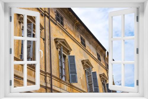 Fototapeta Naklejka Na Ścianę Okno 3D - Historical palace. Piacenza. Emilia-Romagna. Italy.