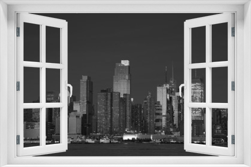 Fototapeta Naklejka Na Ścianę Okno 3D - beautiful new york cityscape over the hudson