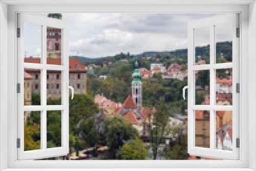 Fototapeta Naklejka Na Ścianę Okno 3D - view of Cesky Krumlov, Czech republic