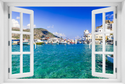 Fototapeta Naklejka Na Ścianę Okno 3D - beautiful islans of Greece - Karpathos with pictorial capital Pigadia