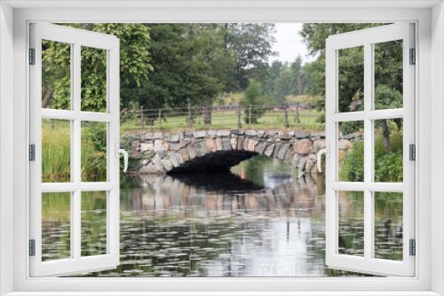 Fototapeta Naklejka Na Ścianę Okno 3D - Beautiful bridge made of stone