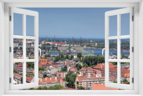 Fototapeta Naklejka Na Ścianę Okno 3D - les rues de gdansk en Pologne