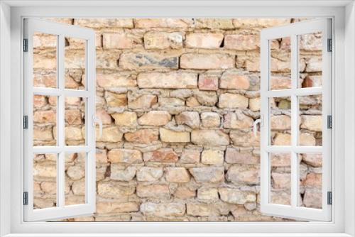 Fototapeta Naklejka Na Ścianę Okno 3D - Brick Wall.
