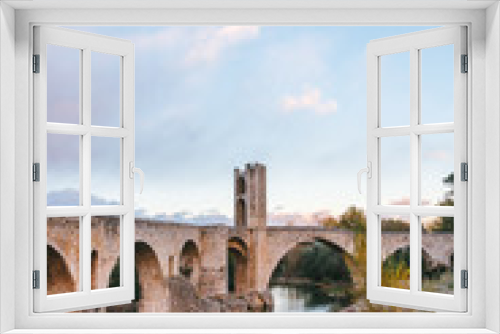 Fototapeta Naklejka Na Ścianę Okno 3D - Medieval bridge