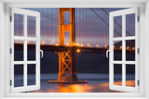 Fototapeta Naklejka Na Ścianę Okno 3D - Golden-Gate Bridge at Dusk, San Francisco, California