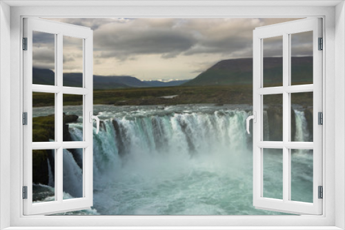 Fototapeta Naklejka Na Ścianę Okno 3D - Godafoss waterfall or waterfall of the gods, north Iceland