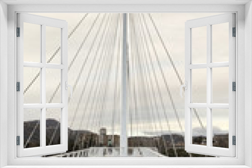 Fototapeta Naklejka Na Ścianę Okno 3D - suspension bridge