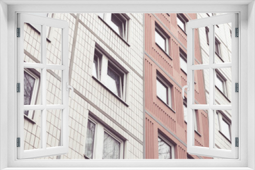 Fototapeta Naklejka Na Ścianę Okno 3D - plattenbau berlin