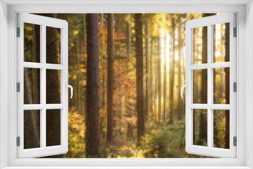 Fototapeta Naklejka Na Ścianę Okno 3D - märchenhafte Herbstlandschaft im Schwarzwald